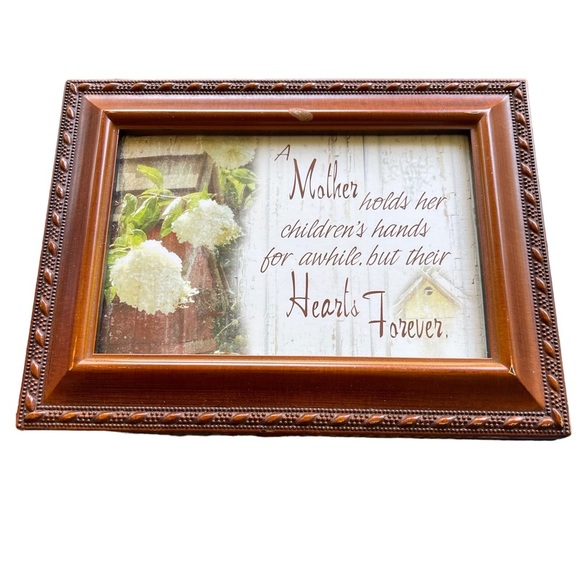 Cottage Garden Mother Woodgrain Traditional Music Box Plays You Light Up My Life - Picture 6 of 7